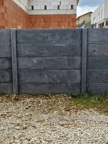 Betónový plot antracit - 1