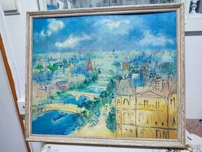 Olejomaľba na plátne - Siena v Paríži
