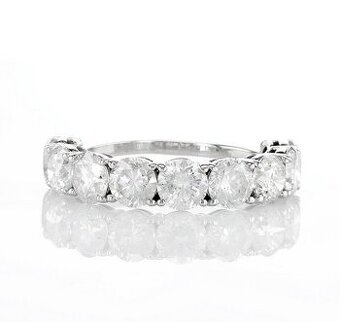 Diamantovy prsten 3,63 ct. Biele zlato