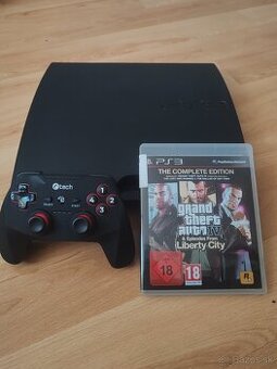 Predám PS3 + bezdrôtový joystick TECH✅