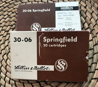 Náboje S&B kal. 30-06 Sprg., 11,7g - dve krabice