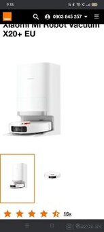 Predám Xiaomi Mi Robotický vysávač X20+ EU