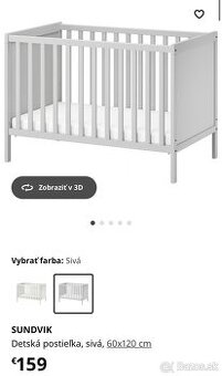 Detská postieľka IKEA Sundvik