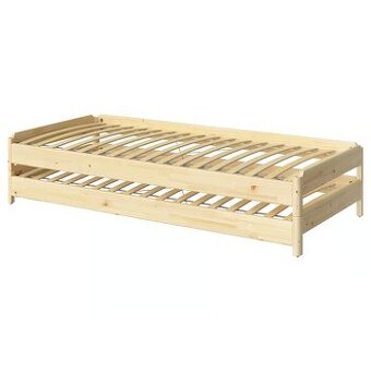 IKEA UTÅKER Stohovateľná posteľ, borovica, 80x200 cm (2x)