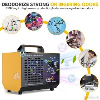 Generátor ozónu Auto Ozónové zariadenie 110W Ozonizér Priemy