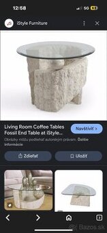 Dizajnové sklenené stolíky