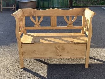 ľudová smreková lavica - lavička 120cm