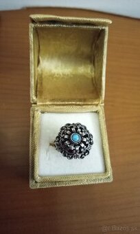 Starožitný filigránsky prsteň