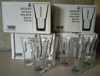 Set pohárov – 6 kusov – hrubé sklo