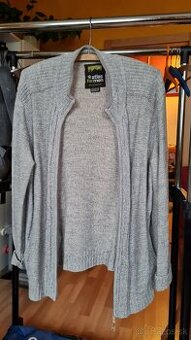 Pánsky sveter so zipsom - XXL