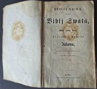 Stará Biblia – Praha 1867 (19. storočie)