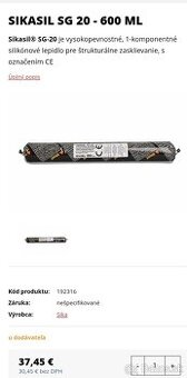 Cierny silikón vhodný na podbehy