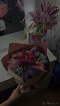 Ručne vyrábaná kytica