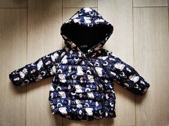 Dievčenská zimná bunda na zips vel. 86