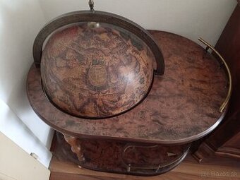 Barový stolik, starožitnosti, nábytok, globus