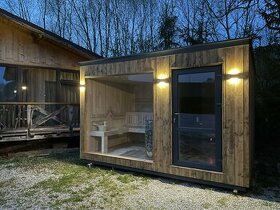 Prémiová vonkajšia záhradná sauna - 1