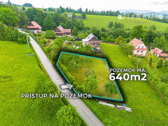 IBA U NÁS Stavebný pozemok v Čiernom pri Čadci - 640 m²