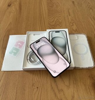 iPhone 15 Plus 128 gb Black - komplet príslušenstvo, záruka