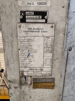 Hydraulický tušírovací lis ERFURT