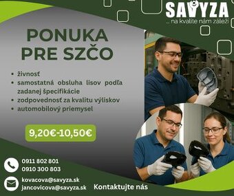 Operátor výroby 9,20€-10,50€ na hodinu