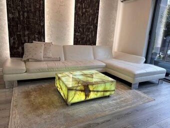 Kožená sedacia súprava v 99,9% stave.