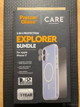 iPhone 17 puzdro + sklo Panzer Glass Explorer 3in1