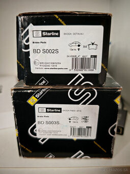 Predám čisto nové predne a zadné brzdové dostičky