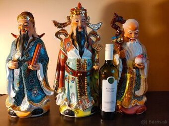 3 čínske sochy porcelán