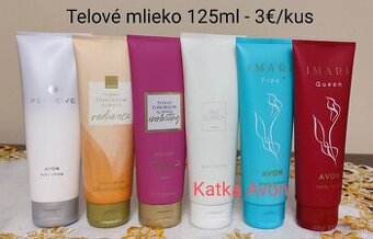 Parfumove telové mlieko - rôzne druhy