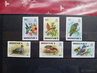 Poštové známky č.742 - Dominika - vtáci