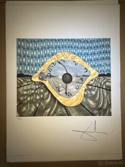 Predám limitovanú litografiu – Salvador Dalí  - Hodiny