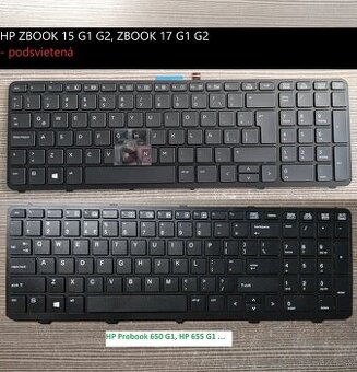 Klavesnice HP ZBOOK 15 (17) G1 G2 // HP 650 G1, HP 655 G1