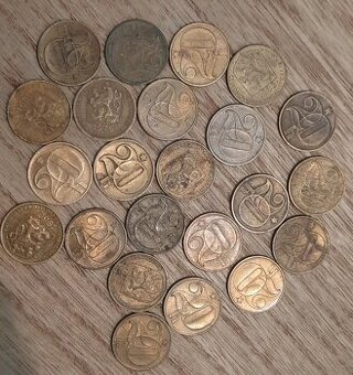 20 halierov, rôzne ročníky a varianty 
ročníky a varianty