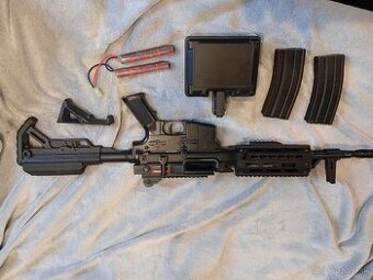 Airsoft LMG Golden Eagle + príslušenstvo