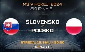 SLOVENSKO vs POĽSKO (15.05.2024) Ms hokej