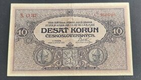 Bankovky 1.ČSR 10Kč 1919 - 1