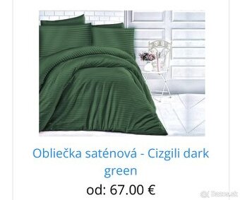 Obliečky bavlnený satén