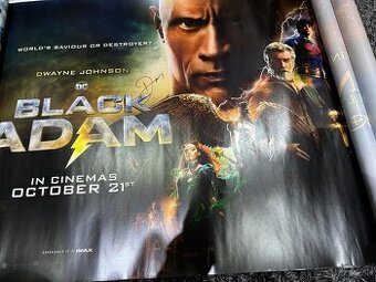 Podpísaný plagát BLACK ADAM