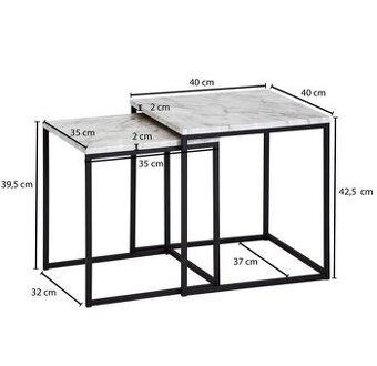 Príročné stolíky rôzne druhy / konferenčný stolík