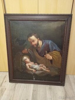 Obraz svätý Jozef s Ježiškom (18.-19. storočie)