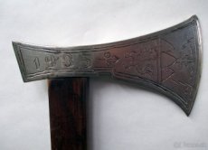 Valaška – s insitnou výzdobou na sekerke - 1