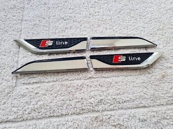 Bočné krídelká nálepky na blatník pre AUDI S-Line