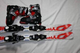 detské lyže Dynamic 90 cm , lyžiarky nastavitelne ROXA