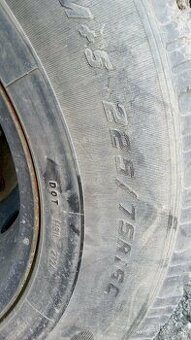 Predám sadu kolies 215/75 R16C z Iveco Daily