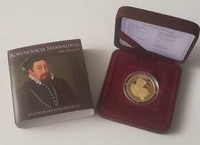 Zlata zberatelska minca 100€ Korunovacia Maximiliana 2013