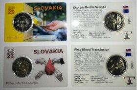 2 euro Slovensko 2023 - plastová mincová karta - Coincard.