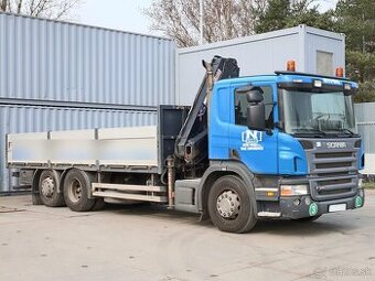 Scania P340, 6x2, HYDR. RUKA HIAB 122 B-1, NÁSTAVBA KOV VELI