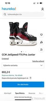Hokejove korcule CCM jetspeed FT6 pro EU35