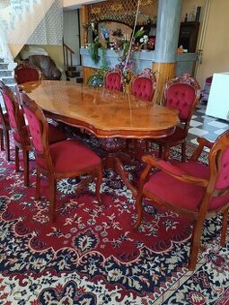 Jedálenský stôl 8-miestne baroko