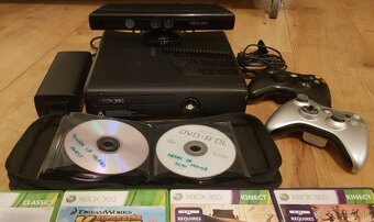 Predam Xbox 360 250GB Slim,Kinect,2x joypad a 36 hier - 1